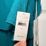 Ella Moss ‎ Teal Pleated Maxi Dress Women’s XS Crepe Crinkle Layer Tier Gown Photo 4