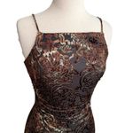 City Triangles  Vintage Velour Dress 90’s Velvet Floral USA S Small M Medium Photo 1