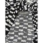 Vince Camuto  XS Women's Sleeveless Collar V-neck Ruched Tank Top Black/White Photo 11