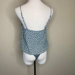 Abercrombie & Fitch Polka Dot Bodysuit Sz Small Blue Green Photo 1