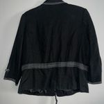 JM Collection  Black Embroidered Blazer Photo 3