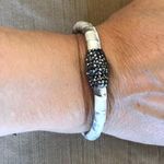 Boutique Genuine Leather Swarovski Bracelet Photo 0