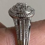 10k White Gold Diamond Ring Set Photo 3