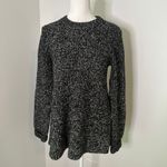 Athleta Sierra black & white knit long sleeve crewneck sweater size XS Photo 2