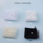 Women's Lace Appliqued Bride Wedding Veil 1 Tier Long Knee Length Bridal Veils Soft Tulle Hair Accessories Photo 4