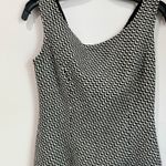 Kay Unger 100% Wool Sleeveless Sheath Black & White Dress Size 6 Photo 2