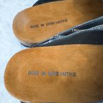 Rose In Good Faith Dark Cowboy Mule Black Leather Size 39 NWOT Photo 7