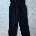 Athleta Unbound Lightweight Sleeveless Cargo Jumpsuit Black Medium Tall Photo 2