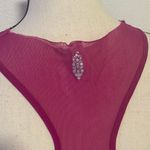 Free People Women Mesh Racerback Tee Fuchsia XSmall Lightweight Photo 2