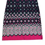 Liz Claiborne  Diamond Print Career Dress‎ Work Office Casual Navy Pink S Photo 10