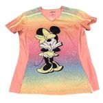 Disney Minnie Mouse Short Sleeve Print V Neck Scrub Top L Photo 4