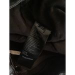 Free People  Black Faux Leather Buckle Detail Mini Skirt Size 0 Photo 4