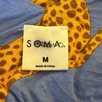 Soma  Leopards Night Gown Blue Medium Loungewear Stretch Comfy Sleepwear Photo 6