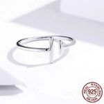 Sterling Silver 925  Open Bar Ring Photo 3
