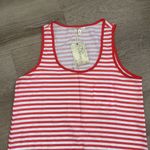 Alythea Tunic tank red/white striped boyfriend tank Photo 4