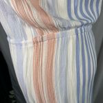 Cotton Candy LA  Strapless Striped‎ Dress Womens Medium Beachy Coastal Rayon Photo 6