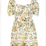 Farm Rio  FRUIT ORCHARD OFF-WHITE MINI DRESS, Medium, $255 Photo 4