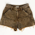BDG Urban Outfitters  Corduroy Cutoff Carpenter Short in Brown | Size 24 Photo 0