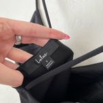 Lulus Forever My Girl Faux Wrap Mini Body Con Dress Black NEW NWT Photo 3