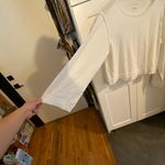 Anthropologie New East West Wide Long-Sleeve Off White Top Cotton-Tee Fall Basic Photo 6