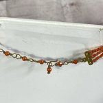 Vintage Tiny Glass Seed Beads Beaded Handbag Purse Bohemian 3Strand 16"Necklace Photo 3