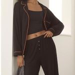 Anthropologie The Briar Piped Pajama Shirt: Long-Sleeve Edition Photo 3