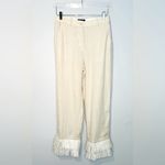 J.Crew Ingrid Fringe Trim Linen Blend Pant Size 2 NWT Photo 3