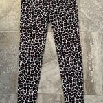 Michael Kors  Animal Print Skinny Jeans, Black/ Purple/ White Size 2 Photo 2
