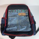 L.E.I Vintage 90s . Y2K Large Denim Blue Jean embroidered backpack Photo 1