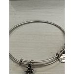 ALEX AND ANI Alex and Ani Pineapple Charm Bangle Bracelet Silver Tone Expandable Photo 7
