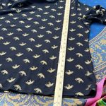 Karen Scott  size 16 (0X) navy with gold elephants tee Photo 7