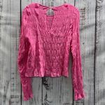 Sanctuary Bubblegum Pink Stay Together Smocked Long Sleeve Top Photo 2