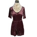 American Eagle  Romper Small Velvet Y2k 90's Festival Gothic Punk Rock Whimsigoth Photo 1