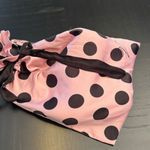 Victoria's Secret Pink and Black Polka Dot Slippers med 7/8 New Photo 10
