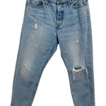 Levi Strauss & CO. Levi‎ Strauss & Co. Womens Cotton Button Fly Distressed Jeans Light Blue Size 29 Photo 0