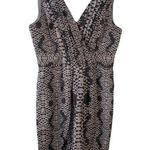 Banana Republic 100% silk v-neck animal print dress women’s Size 8 Photo 0