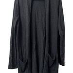 Chico's Chico’s Open Front‎ Long Cardigan Sweater Gray Beaded Embellished Sleeve Size 2 Photo 0
