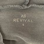 AS Revival Black Slouchy Hoodie Long Sleeve Pullover Loungewear Small Gray Photo 4