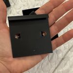 Coach  Black and Gold Arch Earrings hoops Photo 2