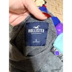 Hollister Dark Charcoal Gray Short Sleeve Knit Top Sweater S Y2K Rolled Collar Photo 2