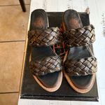 FREEBIRD by Steven Freebird ginger braided distressed black leather sandals Photo 2