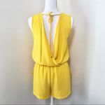 ZARA Yellow Open Back Gauzy Romper S Photo 3