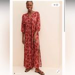 Jen's Pirate Booty High Summer Floral Maxi Dress in Red and Pink M Photo 1