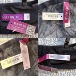 Adore Me NWT  Diara Contour Balconette Bra (38C) and Panty Set (XL)  Black 💛 Photo 8