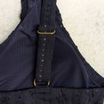 ANDIE Belmar Top Navy Blue Bikini Triangle Swimwear Bathing Suit Twisted M New Photo 5