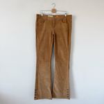 Anthropologie Pilcro Stet Button Hem Flare Cords Corduroy Pants Size 33 Tall Photo 4