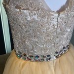 Women’s Short Prom Party Dress Size 6 Yellow Photo 6