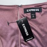 EXPRESS NWT Size S Mauve Surplice V-Neckline Cut-Out Back Fit & Flare Dress Photo 4