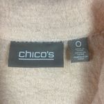 Chico's  Jacket Blazer 100% Knitted Wool Women's Size 4  Pink Business Cottagecore Photo 1