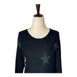 Rachel Zoe  Sweater Women Small Black Rayon Cashmere Blend Start‎ Print Pullover Photo 3